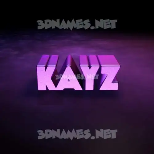 kayz in Big Purple style - 3D name wallpaper kayz in Big Purple style - 3D name wallpaper