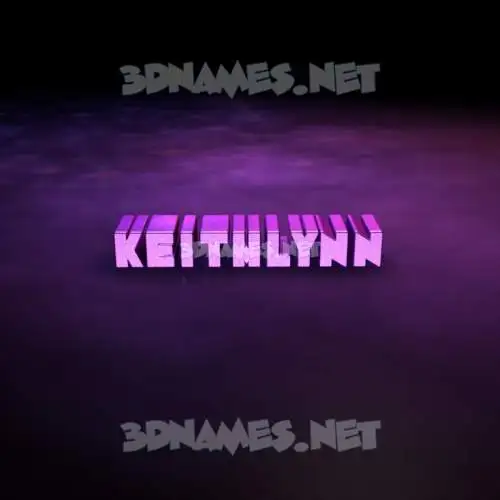 keithlynn in Big Purple style - 3D name wallpaper
