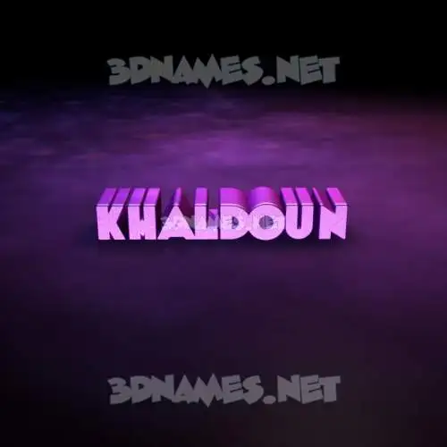 khaldoun in Big Purple style - 3D name wallpaper khaldoun in Big Purple style - 3D name wallpaper