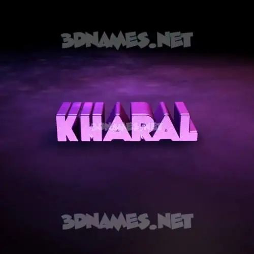 kharal in Big Purple style - 3D name wallpaper kharal in Big Purple style - 3D name wallpaper