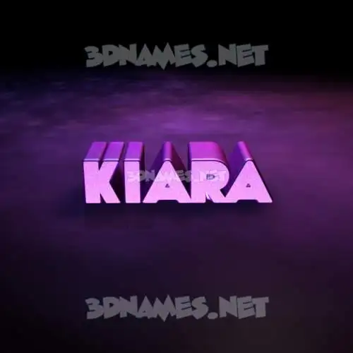 kiara in Big Purple style - 3D name wallpaper