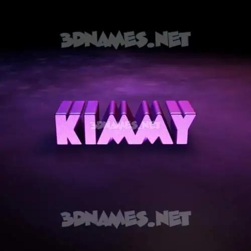 kimmy in Big Purple style - 3D name wallpaper