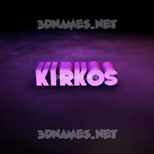 kirkos in Big Purple style - 3D name wallpaper kirkos in Big Purple style - 3D name wallpaper