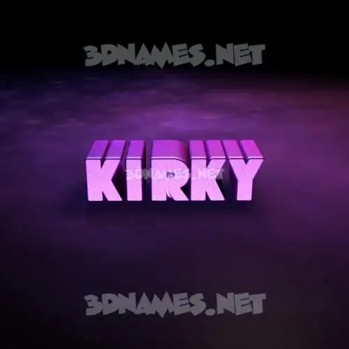 kirky in Big Purple style - 3D name wallpaper kirky in Big Purple style - 3D name wallpaper