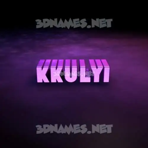 kkulyi in Big Purple style - 3D name wallpaper kkulyi in Big Purple style - 3D name wallpaper