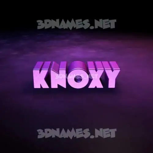 knoxy in Big Purple style - 3D name wallpaper knoxy in Big Purple style - 3D name wallpaper