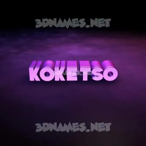 koketso in Big Purple style - 3D name wallpaper koketso in Big Purple style - 3D name wallpaper