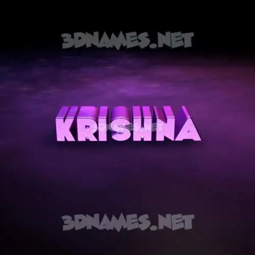 krishna in Big Purple style - 3D name wallpaper krishna in Big Purple style - 3D name wallpaper