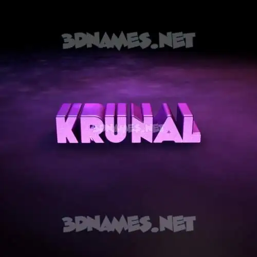 krunal in Big Purple style - 3D name wallpaper krunal in Big Purple style - 3D name wallpaper