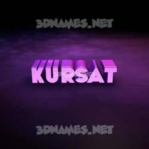 kursat in Big Purple style - 3D name wallpaper kursat in Big Purple style - 3D name wallpaper