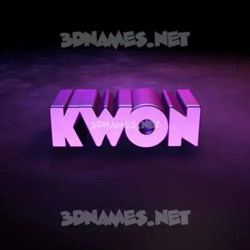 kwon in Big Purple style - 3D name wallpaper kwon in Big Purple style - 3D name wallpaper
