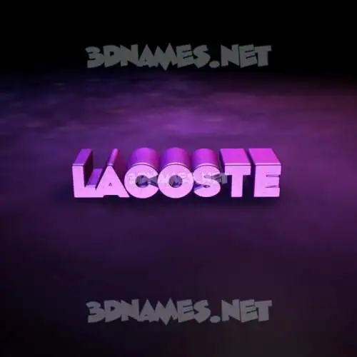 lacoste in Big Purple style - 3D name wallpaper lacoste in Big Purple style - 3D name wallpaper