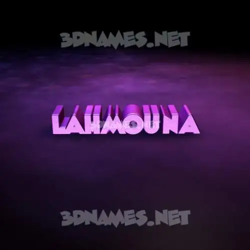 lahmouna in Big Purple style - 3D name wallpaper lahmouna in Big Purple style - 3D name wallpaper