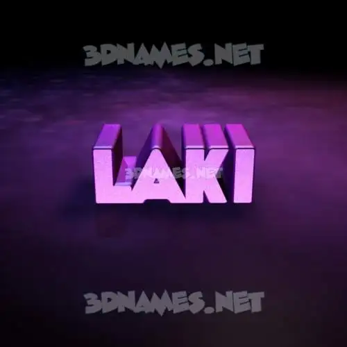 laki in Big Purple style - 3D name wallpaper laki in Big Purple style - 3D name wallpaper