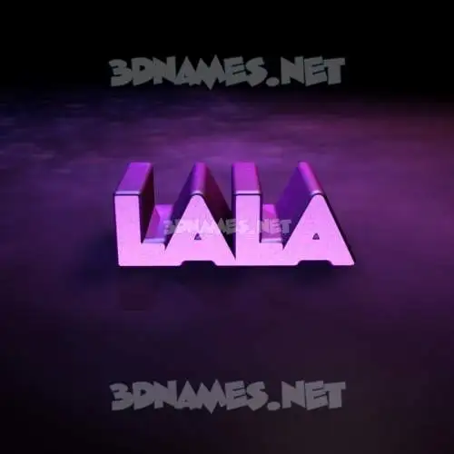 lala in Big Purple style - 3D name wallpaper lala in Big Purple style - 3D name wallpaper