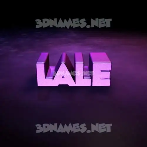lale in Big Purple style - 3D name wallpaper lale in Big Purple style - 3D name wallpaper