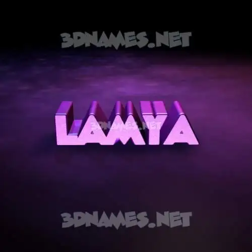 lamya in Big Purple style - 3D name wallpaper lamya in Big Purple style - 3D name wallpaper
