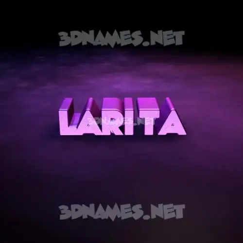 larita in Big Purple style - 3D name wallpaper larita in Big Purple style - 3D name wallpaper