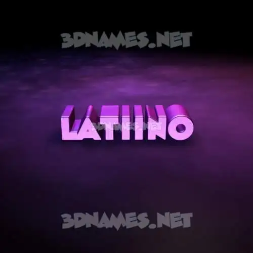 latiino in Big Purple style - 3D name wallpaper