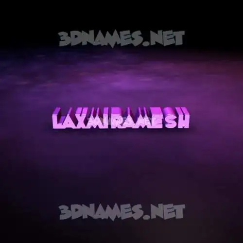 laxmiramesh in Big Purple style - 3D name wallpaper
