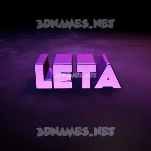 leta in Big Purple style - 3D name wallpaper leta in Big Purple style - 3D name wallpaper