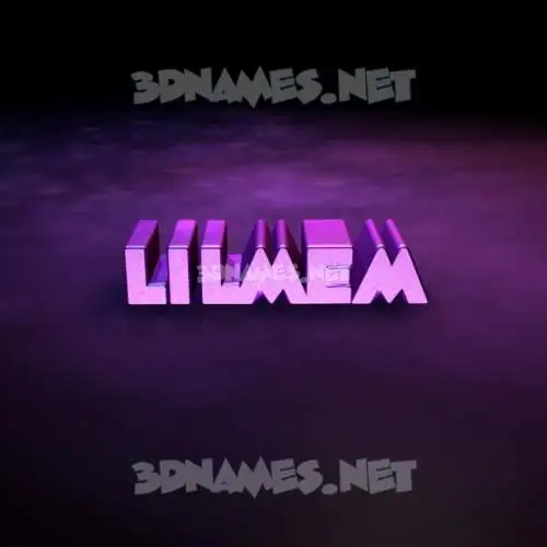 lilmem in Big Purple style - 3D name wallpaper lilmem in Big Purple style - 3D name wallpaper