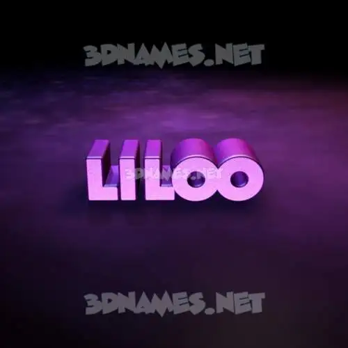liloo in Big Purple style - 3D name wallpaper liloo in Big Purple style - 3D name wallpaper