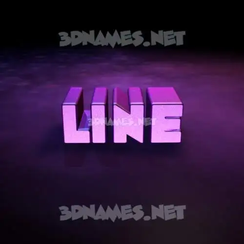 line in Big Purple style - 3D name wallpaper line in Big Purple style - 3D name wallpaper
