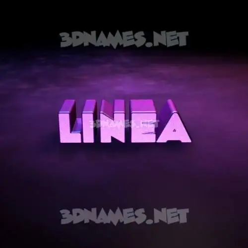 linea in Big Purple style - 3D name wallpaper linea in Big Purple style - 3D name wallpaper
