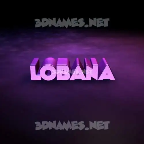lobana in Big Purple style - 3D name wallpaper lobana in Big Purple style - 3D name wallpaper