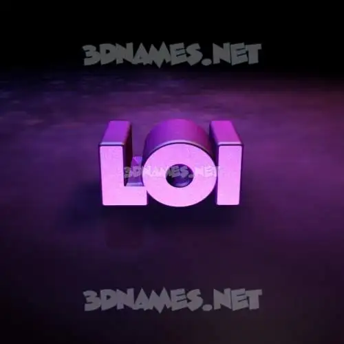 loi in Big Purple style - 3D name wallpaper loi in Big Purple style - 3D name wallpaper
