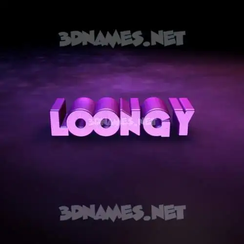loongy in Big Purple style - 3D name wallpaper loongy in Big Purple style - 3D name wallpaper