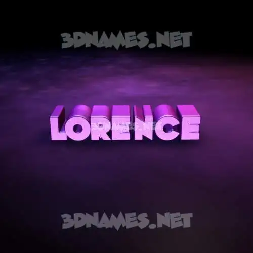 lorence in Big Purple style - 3D name wallpaper lorence in Big Purple style - 3D name wallpaper