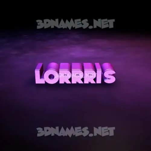 lorrris in Big Purple style - 3D name wallpaper lorrris in Big Purple style - 3D name wallpaper