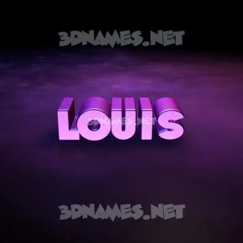 louis in Big Purple style - 3D name wallpaper louis in Big Purple style - 3D name wallpaper