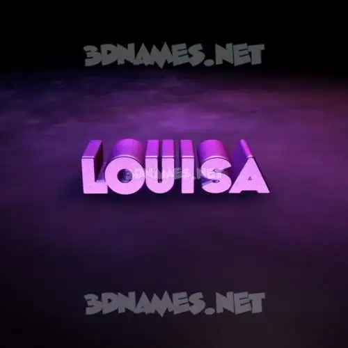 louisa in Big Purple style - 3D name wallpaper louisa in Big Purple style - 3D name wallpaper