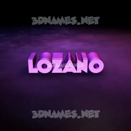 lozano in Big Purple style - 3D name wallpaper lozano in Big Purple style - 3D name wallpaper