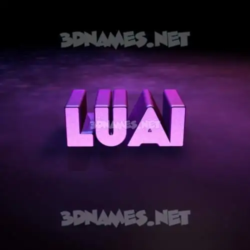 luai in Big Purple style - 3D name wallpaper luai in Big Purple style - 3D name wallpaper