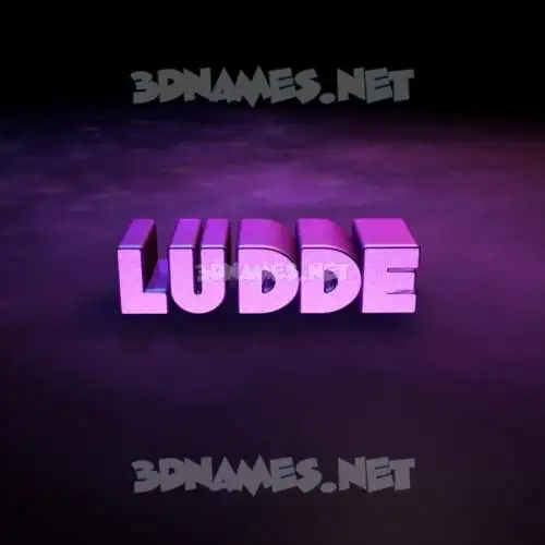 ludde in Big Purple style - 3D name wallpaper ludde in Big Purple style - 3D name wallpaper