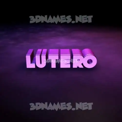 lutero in Big Purple style - 3D name wallpaper lutero in Big Purple style - 3D name wallpaper