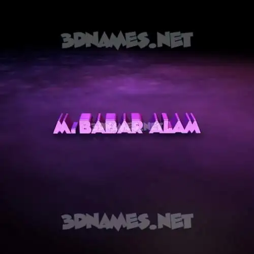 m.babar alam in Big Purple style - 3D name wallpaper m.babar alam in Big Purple style - 3D name wallpaper