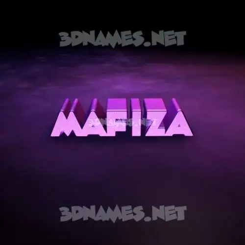 mafiza in Big Purple style - 3D name wallpaper mafiza in Big Purple style - 3D name wallpaper