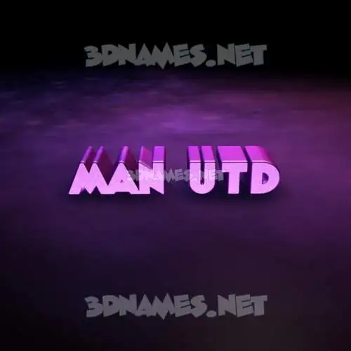man utd in Big Purple style - 3D name wallpaper man utd in Big Purple style - 3D name wallpaper