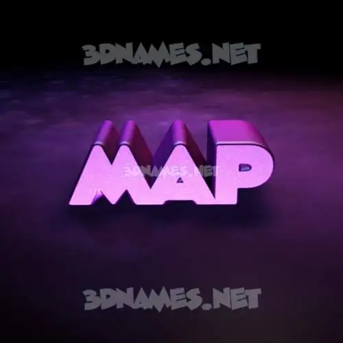 map in Big Purple style - 3D name wallpaper map in Big Purple style - 3D name wallpaper