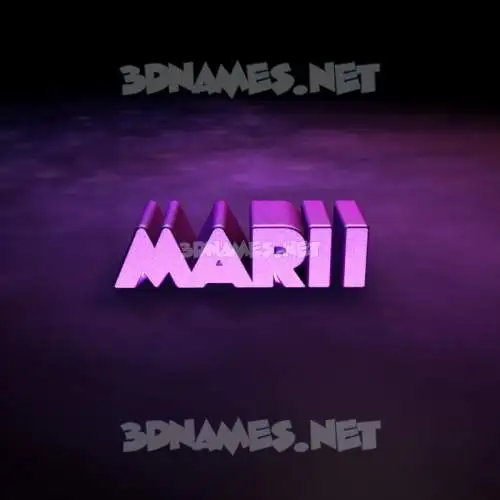 marii in Big Purple style - 3D name wallpaper