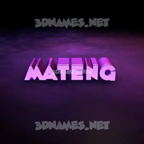 mateng in Big Purple style - 3D name wallpaper mateng in Big Purple style - 3D name wallpaper