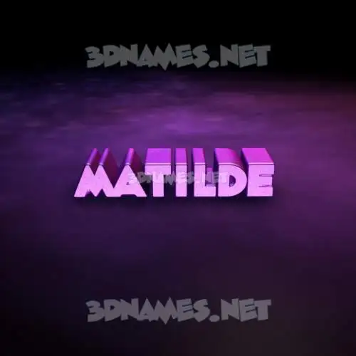 matilde in Big Purple style - 3D name wallpaper