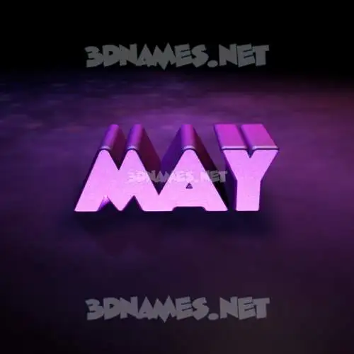 may in Big Purple style - 3D name wallpaper may in Big Purple style - 3D name wallpaper