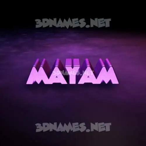 mayam in Big Purple style - 3D name wallpaper mayam in Big Purple style - 3D name wallpaper