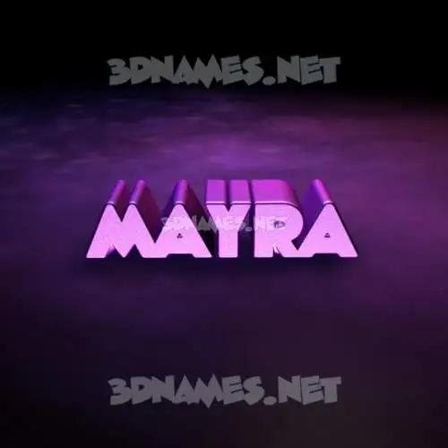 mayra in Big Purple style - 3D name wallpaper